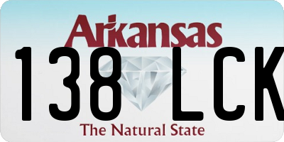 AR license plate 138LCK