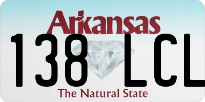 AR license plate 138LCL
