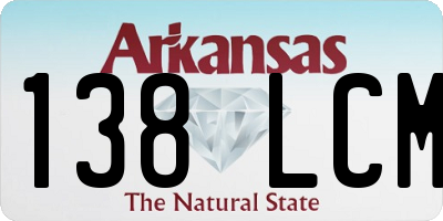 AR license plate 138LCM