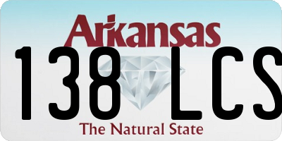 AR license plate 138LCS