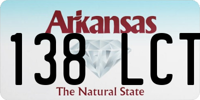 AR license plate 138LCT