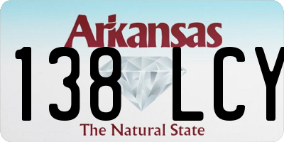 AR license plate 138LCY
