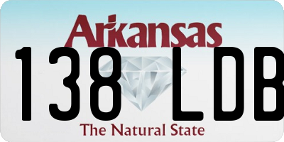 AR license plate 138LDB
