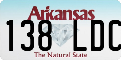 AR license plate 138LDC