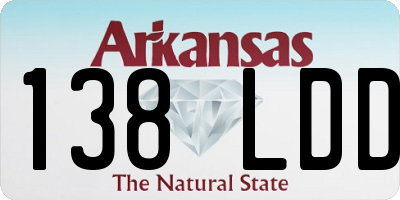 AR license plate 138LDD