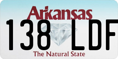 AR license plate 138LDF