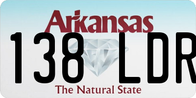 AR license plate 138LDR