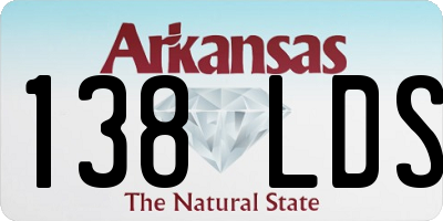 AR license plate 138LDS