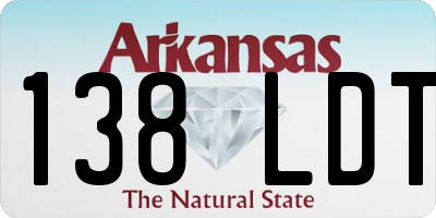 AR license plate 138LDT