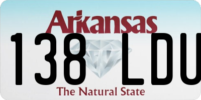 AR license plate 138LDU