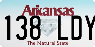 AR license plate 138LDY