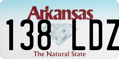 AR license plate 138LDZ