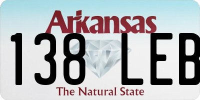 AR license plate 138LEB