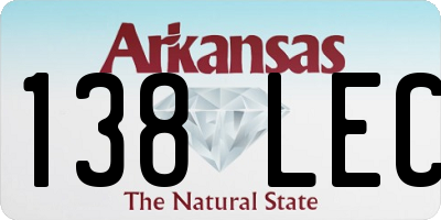 AR license plate 138LEC