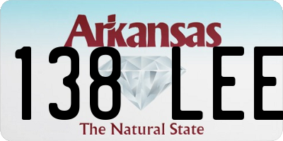 AR license plate 138LEE