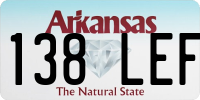 AR license plate 138LEF