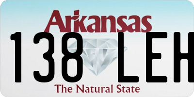AR license plate 138LEH