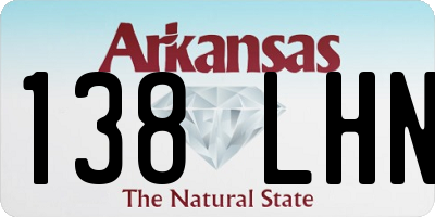 AR license plate 138LHN