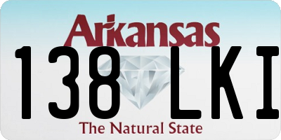 AR license plate 138LKI