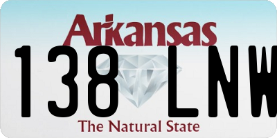 AR license plate 138LNW
