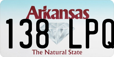 AR license plate 138LPQ