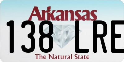 AR license plate 138LRE