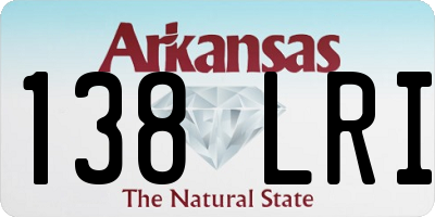 AR license plate 138LRI