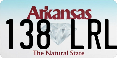 AR license plate 138LRL