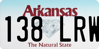 AR license plate 138LRW
