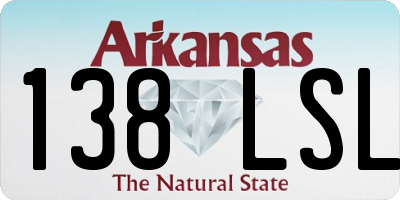 AR license plate 138LSL