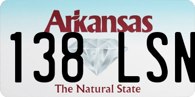 AR license plate 138LSN