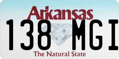 AR license plate 138MGI