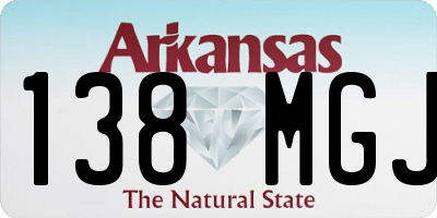 AR license plate 138MGJ