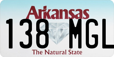 AR license plate 138MGL