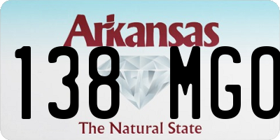 AR license plate 138MGO