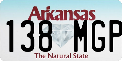 AR license plate 138MGP