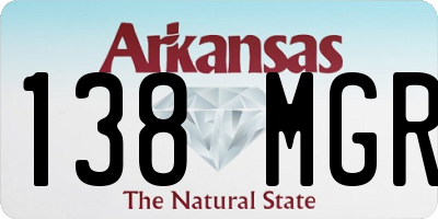 AR license plate 138MGR