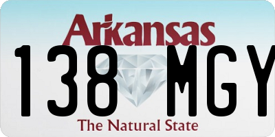 AR license plate 138MGY