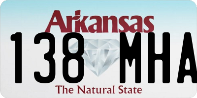 AR license plate 138MHA