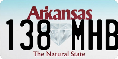 AR license plate 138MHB