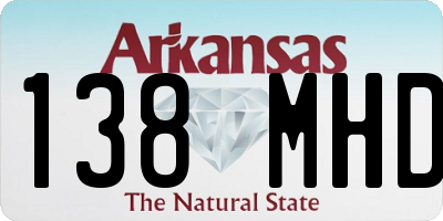 AR license plate 138MHD