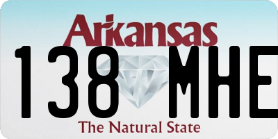 AR license plate 138MHE