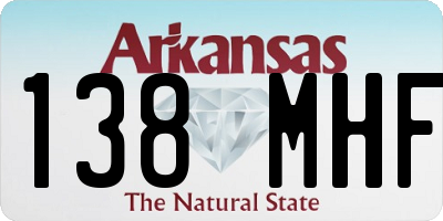 AR license plate 138MHF