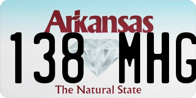 AR license plate 138MHG