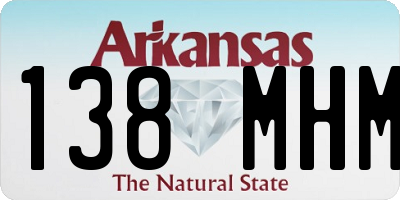 AR license plate 138MHM
