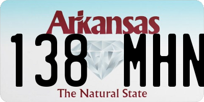 AR license plate 138MHN