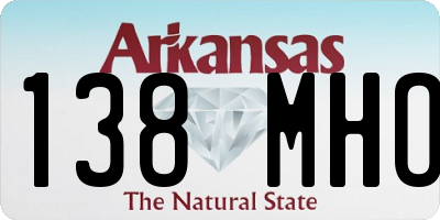 AR license plate 138MHO