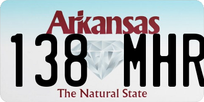 AR license plate 138MHR