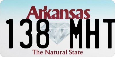 AR license plate 138MHT