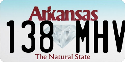 AR license plate 138MHV
